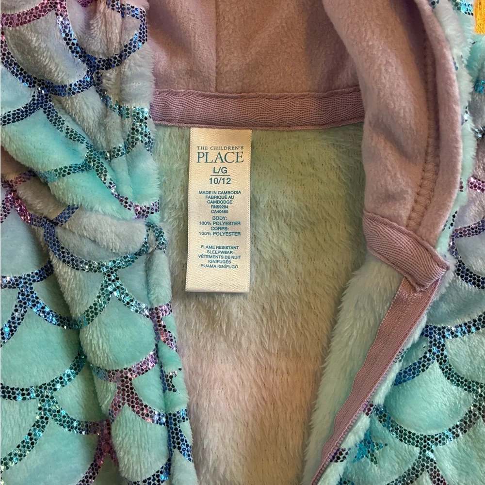 The Children's Place Mermaid Scale Onesie- Blue and Purple